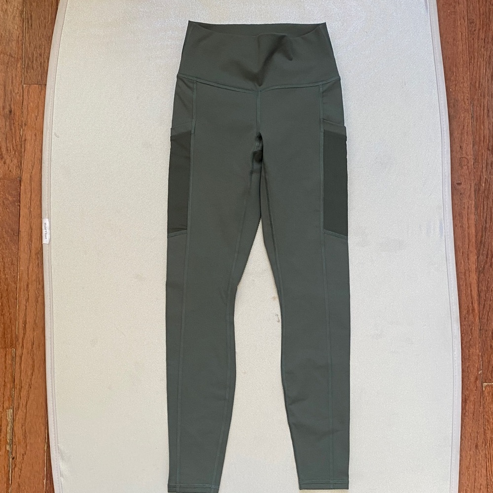 High-Waisted Green Leggings